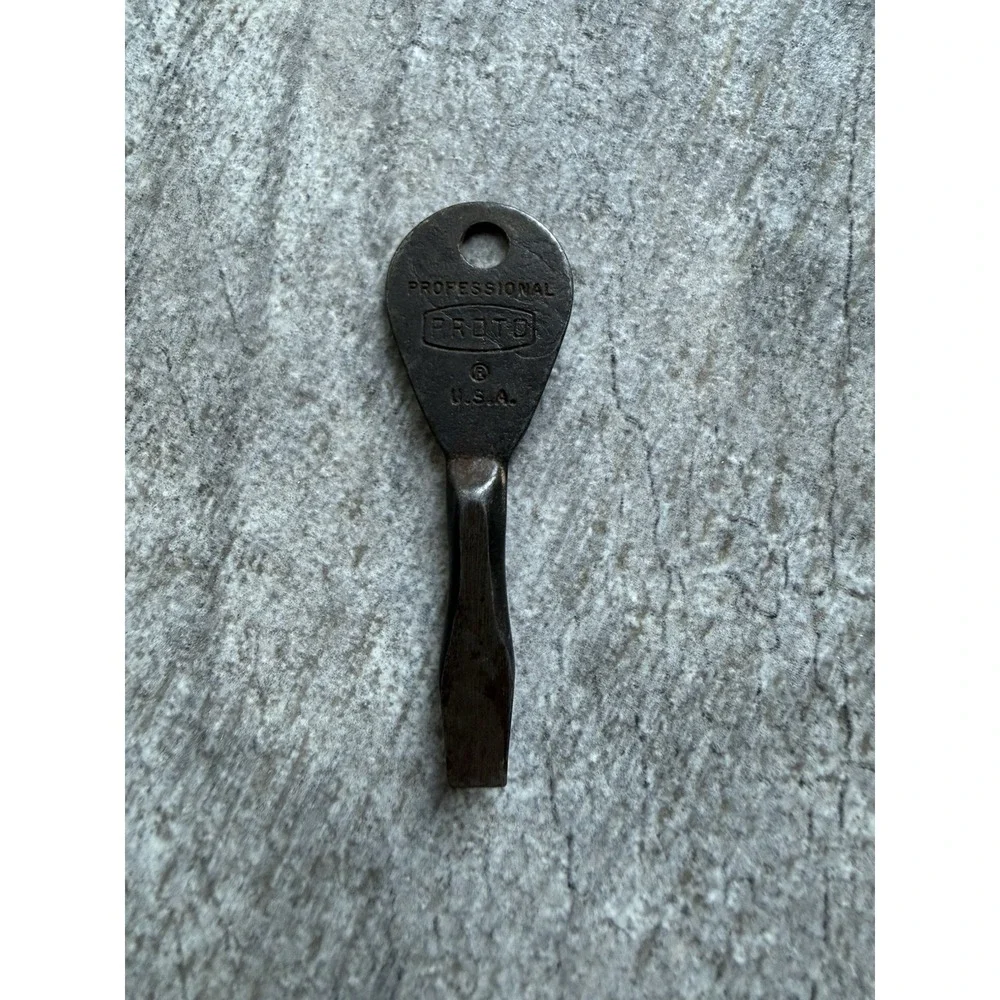 Collector's Proto Tools Vintage Flathead Key Chain Screwdriver Professional USA